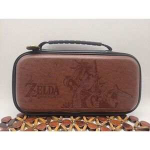 Zelda Breath Of the Wild Offical Nintendo Switch Leather Travel Storage Case